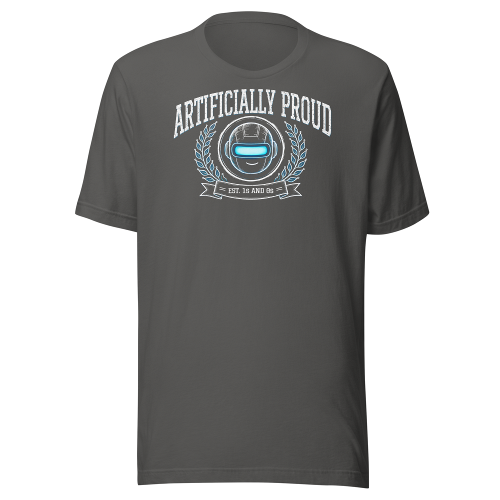 Artificially Proud tee - Asphalt - front