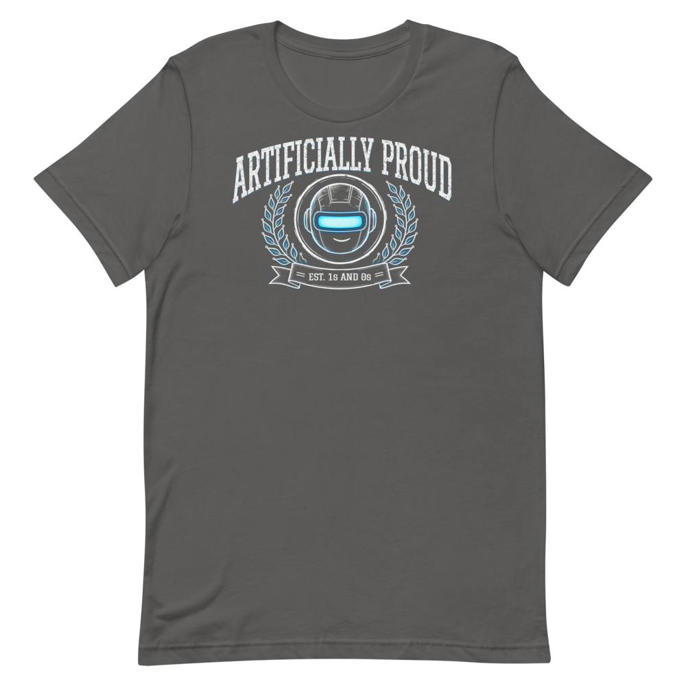 Artificially Proud tee - Asphalt - flat lay