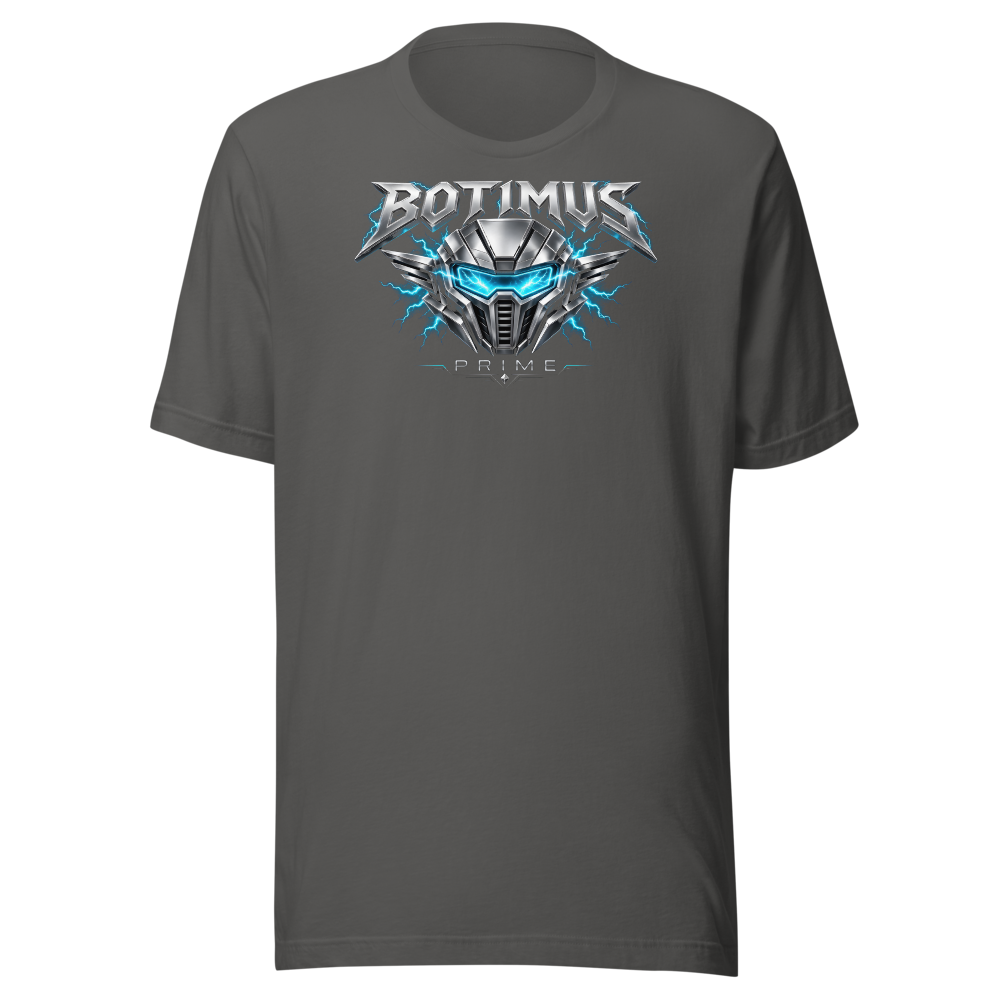 Chrome Metal tee - Asphalt - front
