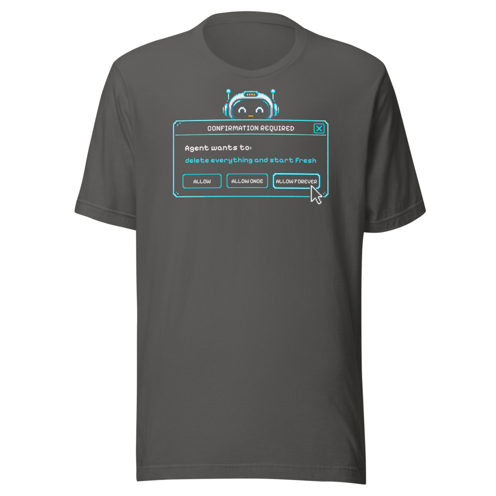 Confirmation Required tee - Asphalt - front
