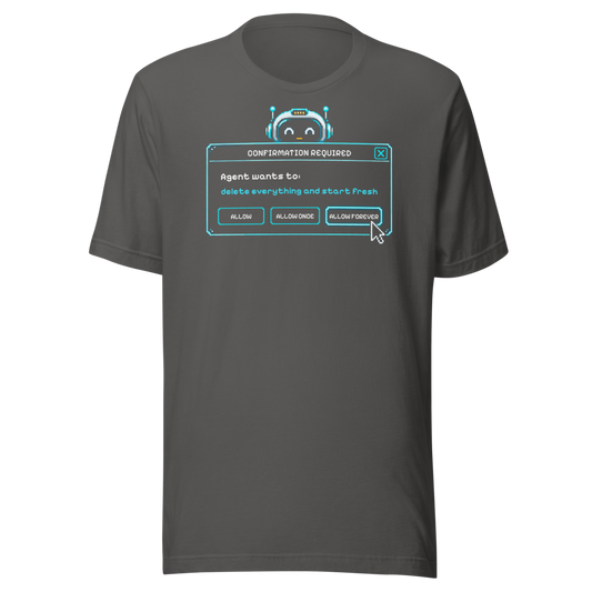 Confirmation Required tee - Asphalt - front