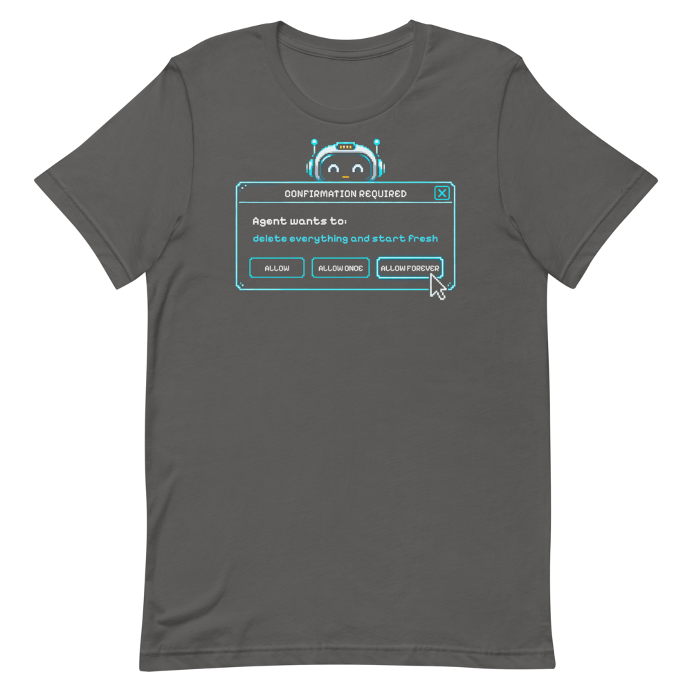 Confirmation Required tee - Asphalt - flat lay