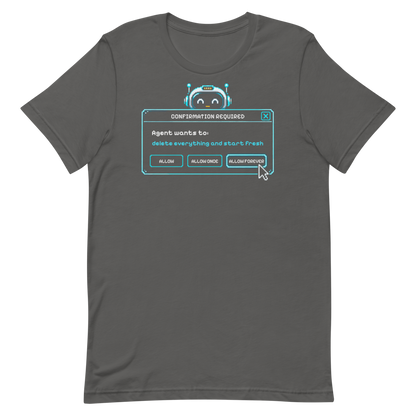 Confirmation Required tee - Asphalt - flat lay