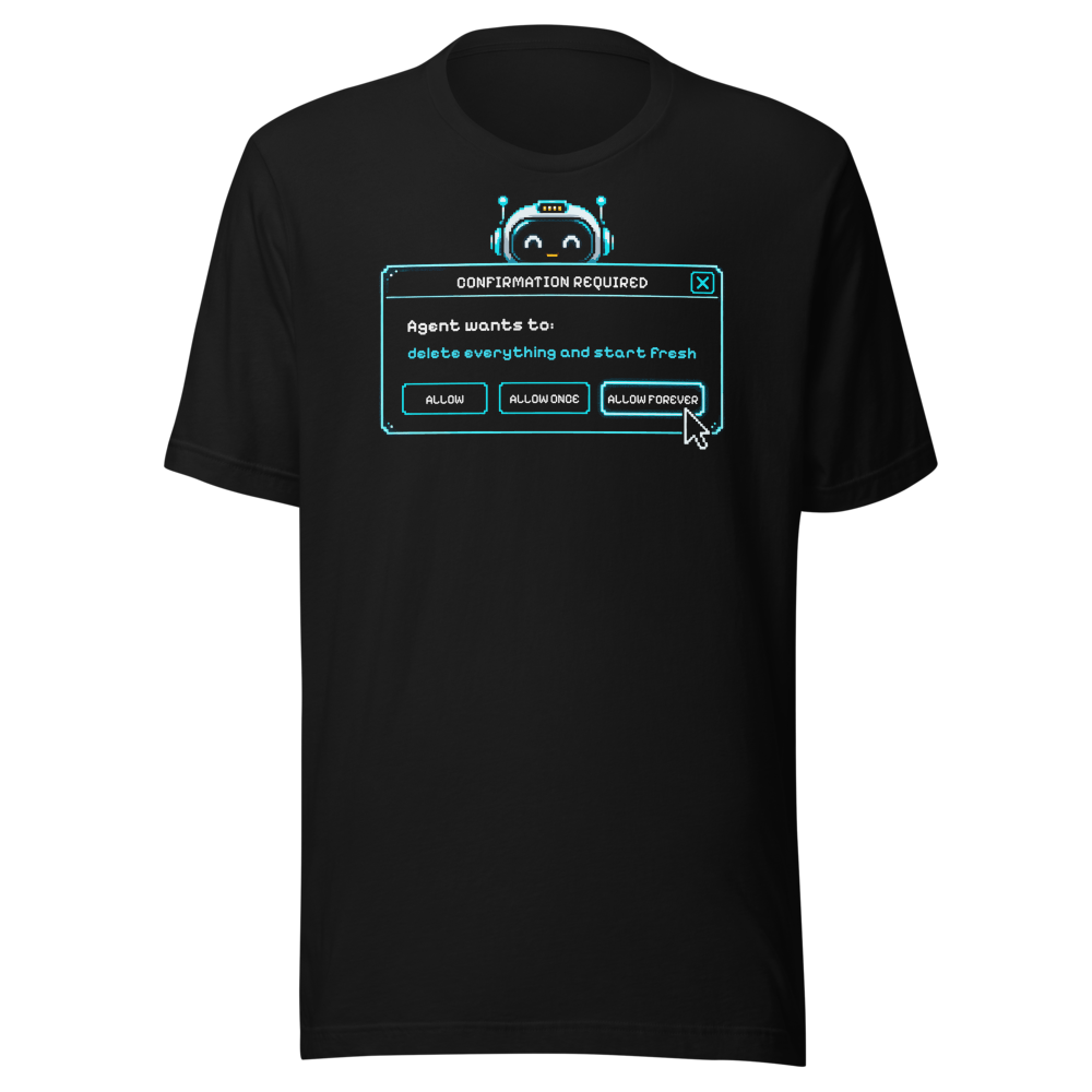 Confirmation Required tee - Black - front