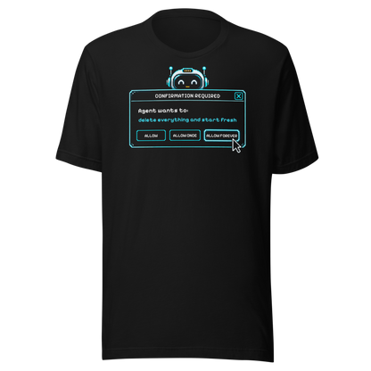 Confirmation Required tee - Black - front