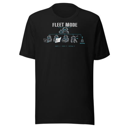 Fleet Mode tee - Black - front