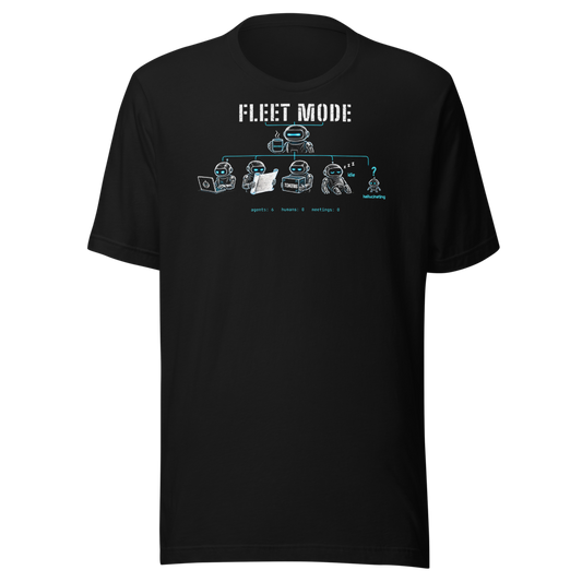 Fleet Mode tee - Black - front