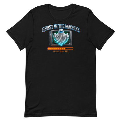 Ghost in the Machine tee - Black - flat lay