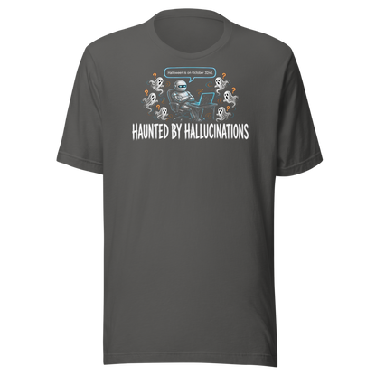 Haunted by Hallucinations tee - Asphalt - front