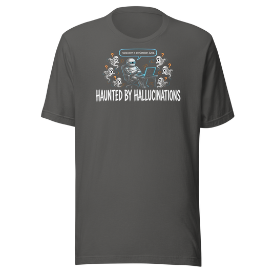 Haunted by Hallucinations tee - Asphalt - front