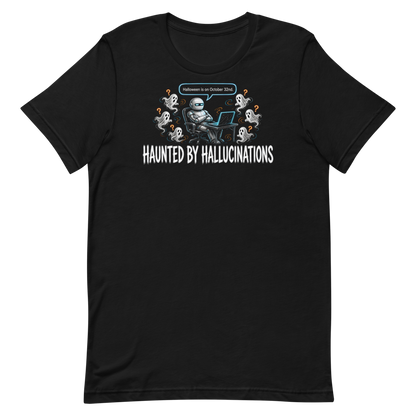 Haunted by Hallucinations tee - Black - flat lay