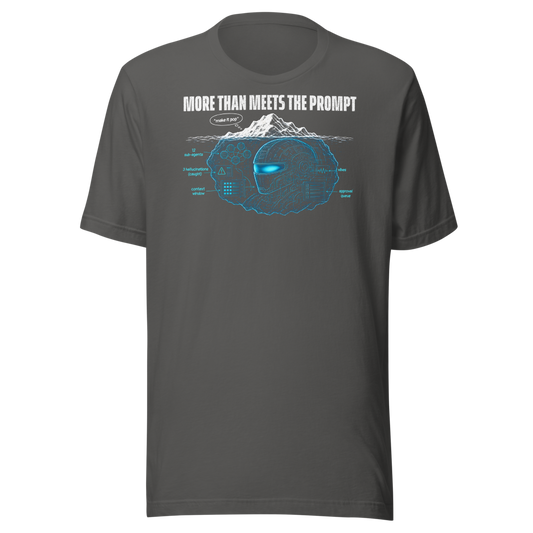 More Than Meets The Prompt tee - Asphalt - front