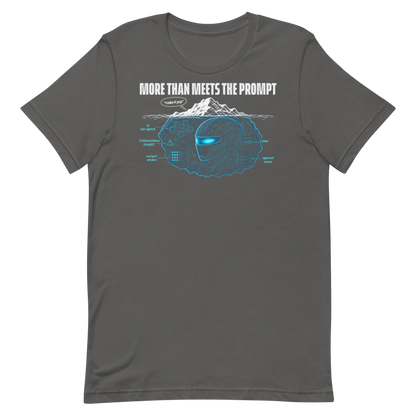 More Than Meets The Prompt tee - Asphalt - flat lay