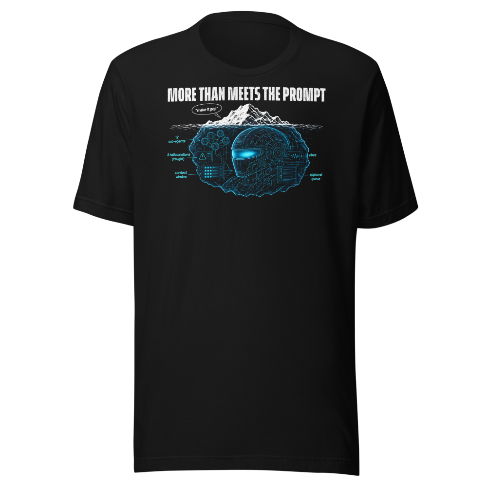 More Than Meets The Prompt tee - Black - front