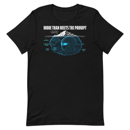More Than Meets The Prompt tee - Black - flat lay