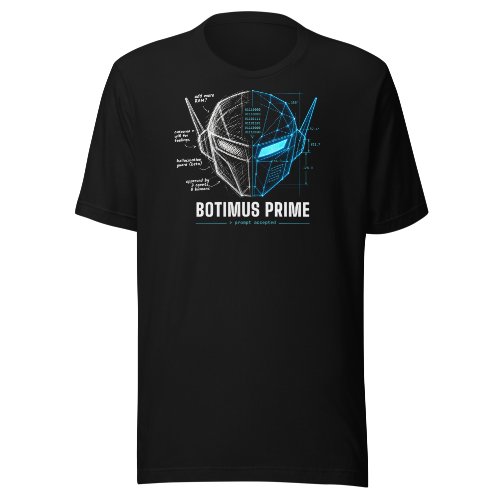 Prompt to Prime tee - Black - front