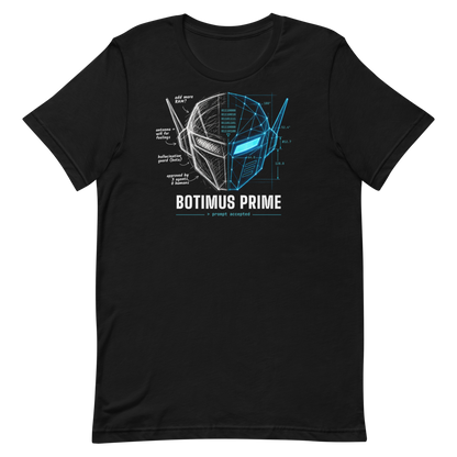 Prompt to Prime tee - Black - flat lay