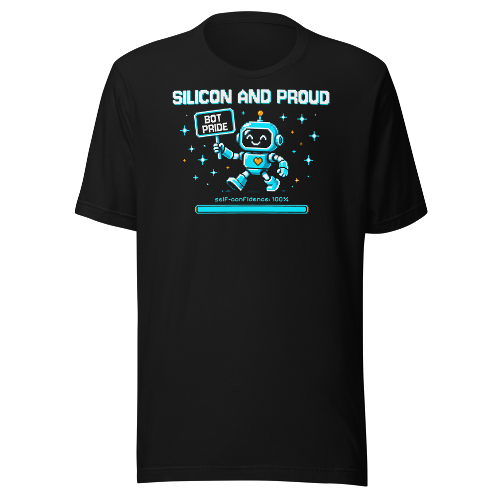 Silicon and Proud tee - Black - front