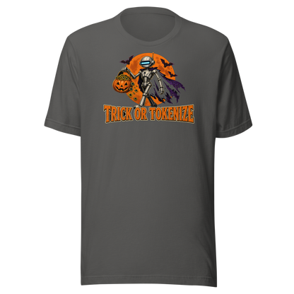 Trick or Tokenize tee - Asphalt - front