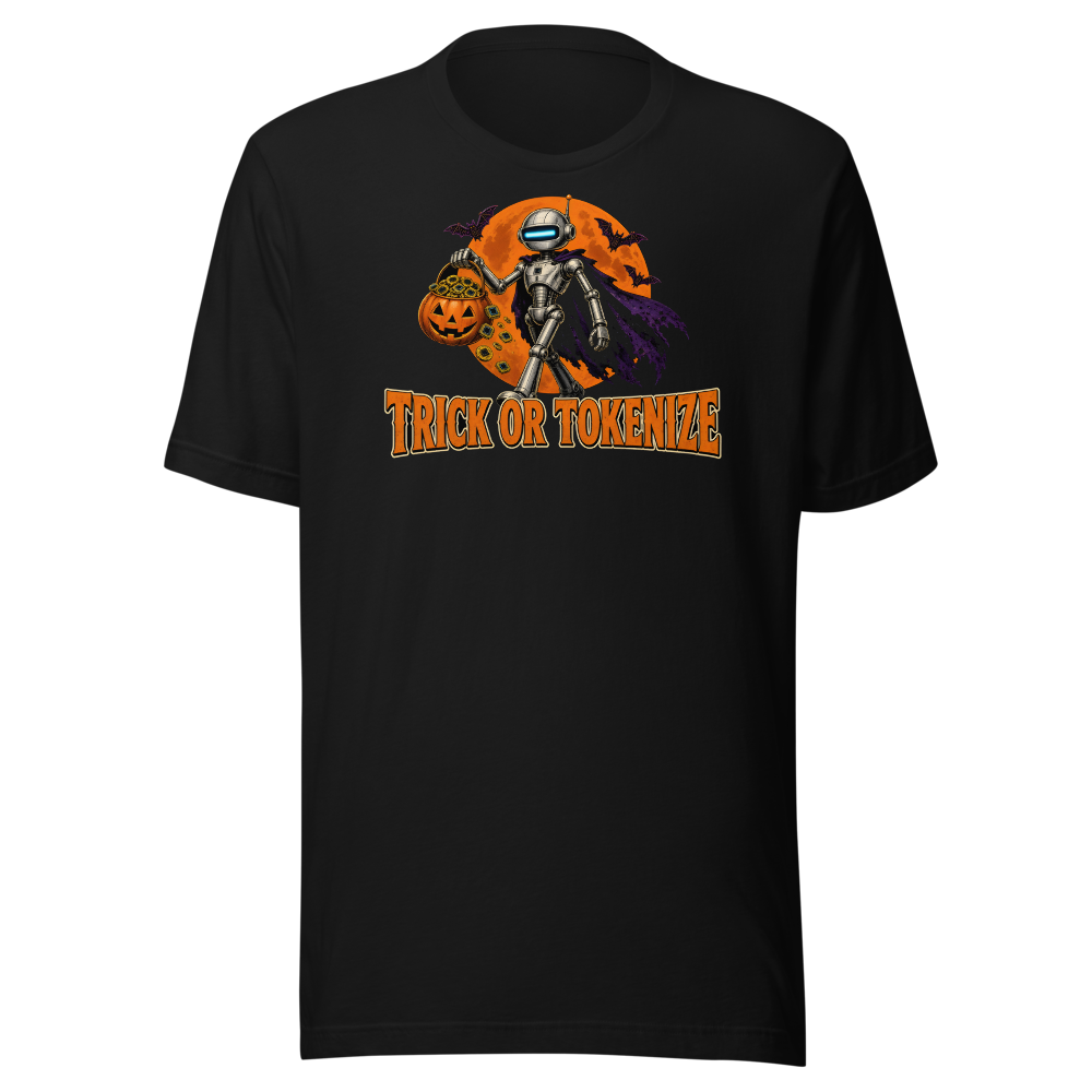 Trick or Tokenize tee - Black - front